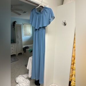 show me your mumu formal off the shoulder maxi dress